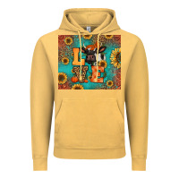 Vintage Mustard love autumn cow Vintage Hoodie - Jasminsmagicworld