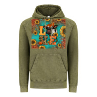 Vintage Olive love autumn cow Vintage Hoodie - Jasminsmagicworld