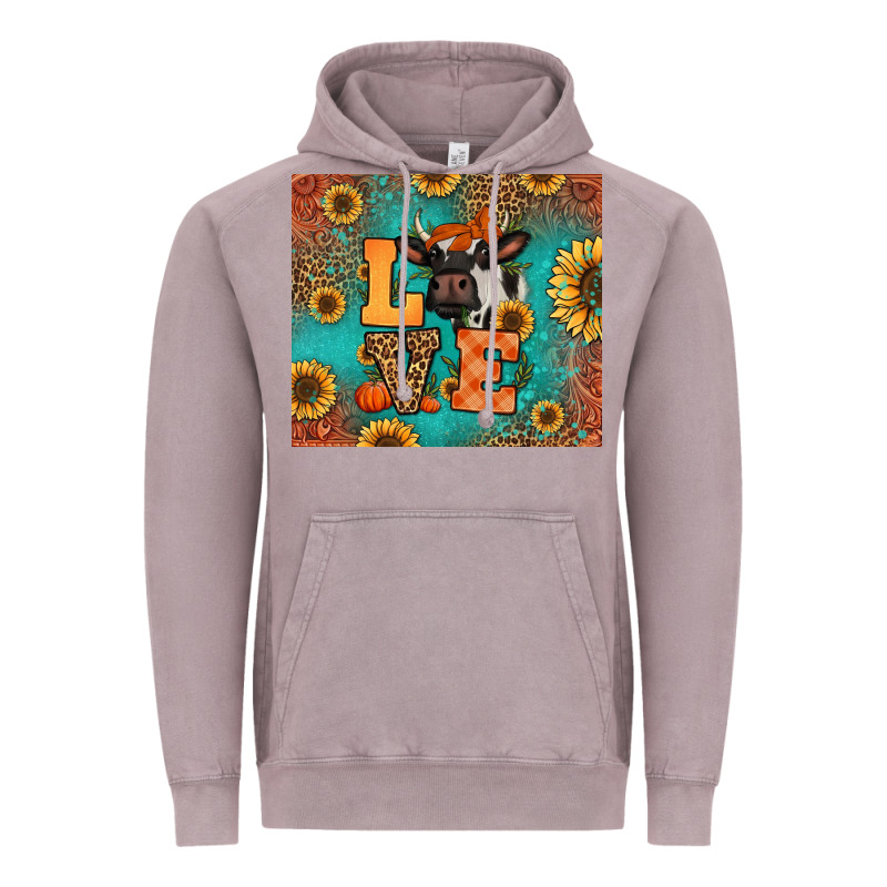 Love Autumn Cow Vintage Hoodie by Jasminsmagicworld | Teevron