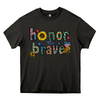 Asphalt honor the brave Heavy Core Tee - CowhideDigitalArt