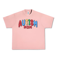 Salmon autism mom Urban Heavy Tee - MaliasSmallBusiness