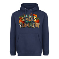 Navy Whatever spices your pumpkin Fall Heavyweight Hoodie - NancyCooperArtShop