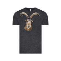 Vintage Black spanish goat face Vintage Tee - LillyAllenDesigns