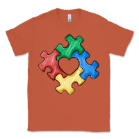 Copper autism puzzle Classic Tee - MaliasSmallBusiness