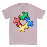 Lilac autism puzzle Classic Tee - MaliasSmallBusiness
