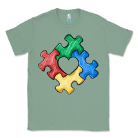 Sage autism puzzle Classic Tee - MaliasSmallBusiness
