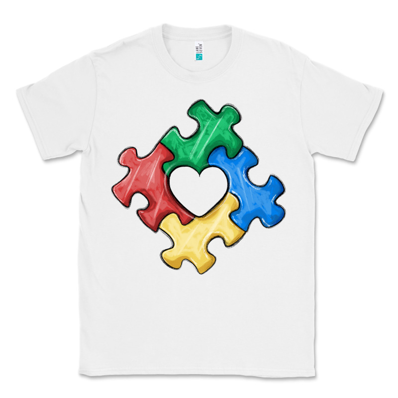 Autism Puzzle Classic Tee by MaliasSmallBusiness | Teevron