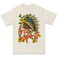 Bone free spirit sunflower and indian headdress Premium Tee - HRA Design Shop