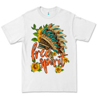 White free spirit sunflower and indian headdress Premium Tee - HRA Design Shop