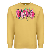 Antique Gold I am a survivor Cancer Awareness Premium Sweatshirt - HowdyJamesFarm