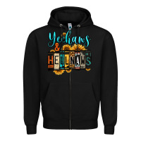 Black yeehaws and hellnaws Zipper Hoodie - Jasminsmagicworld