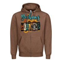Chestnut yeehaws and hellnaws Zipper Hoodie - Jasminsmagicworld