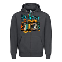 Smoke yeehaws and hellnaws Zipper Hoodie - Jasminsmagicworld