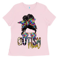 Bubblegum Pink autism mom Ladies Tee - SublimationCraftShop