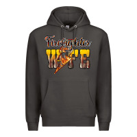 Smoke Firefighter wife lightning bolt Premium Hoodie - HowdyJamesFarm