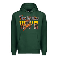 Sports Green Firefighter wife lightning bolt Premium Hoodie - HowdyJamesFarm