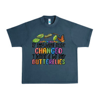 Midnight Navy if nothing ever changed thered be no butterflies Urban Heavy Tee - MaliasSmallBusiness