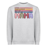 Heather Grey mama Heavyweight Sweatshirt - MaliasSmallBusiness
