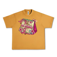 Peanut Butter pink cancer ribbon and october calendar Urban Heavy Tee - AdoDesignShop