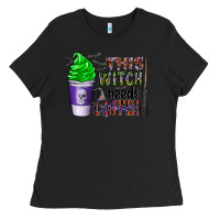 Black this witch needs coffee Ladies Tee - CowhideDigitalArt