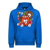 Cobalt Baseball Coffee cup Urban Hoodie - FaDigitalArtStudio