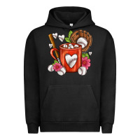 Pigment Black Baseball Coffee cup Urban Hoodie - FaDigitalArtStudio