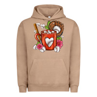 Pigment Burro Baseball Coffee cup Urban Hoodie - FaDigitalArtStudio
