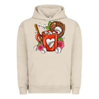 Pigment French Oak Baseball Coffee cup Urban Hoodie - FaDigitalArtStudio