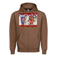 Chestnut usa hot dog coca tumbler Zipper Hoodie - BarkalooDesign