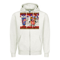 Oatmeal Heather usa hot dog coca tumbler Zipper Hoodie - BarkalooDesign