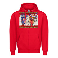 Red usa hot dog coca tumbler Zipper Hoodie - BarkalooDesign