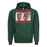 Sports Green usa hot dog coca tumbler Zipper Hoodie - BarkalooDesign