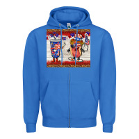 True Royal usa hot dog coca tumbler Zipper Hoodie - BarkalooDesign