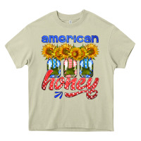 Mossy american honey sunflower mason jar Heavy Core Tee - HRA Design Shop