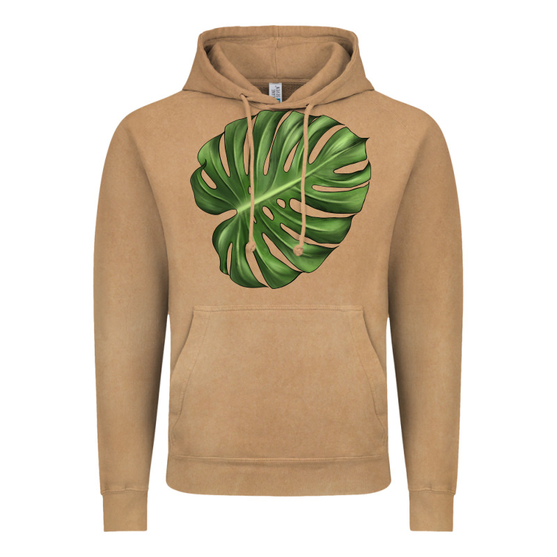 Monstera Leaf Vintage Hoodie by LillyAllenDesigns | Teevron