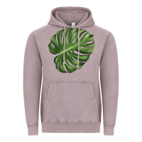 Vintage Zinc Monstera Leaf Vintage Hoodie - LillyAllenDesigns