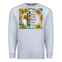 Heather Grey god says you are with sunflower Premium Sweatshirt - TumblerDesignByShophia