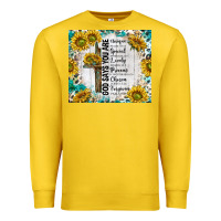 Lemon god says you are with sunflower Premium Sweatshirt - TumblerDesignByShophia