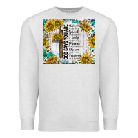 Oatmeal Heather god says you are with sunflower Premium Sweatshirt - TumblerDesignByShophia