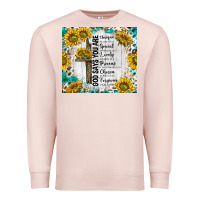 Pale Pink god says you are with sunflower Premium Sweatshirt - TumblerDesignByShophia