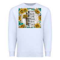 White god says you are with sunflower Premium Sweatshirt - TumblerDesignByShophia