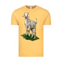 Vintage Mustard Kiko Goat Vintage Tee - LillyAllenDesigns