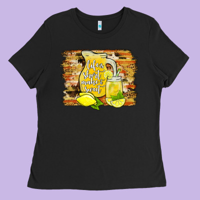 Life Is Short Make It Sweet Ladies Tee Designed By Jahusdesignshop