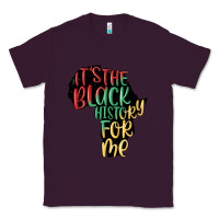 Plum its the black history for me Classic Tee - MaliasSmallBusiness