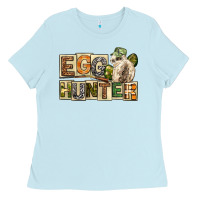 Baby Blue Egg Hunter Easter Day Ladies Tee - Neo Western