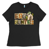 Black Egg Hunter Easter Day Ladies Tee - Neo Western