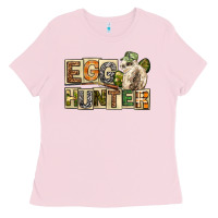 Bubblegum Pink Egg Hunter Easter Day Ladies Tee - Neo Western
