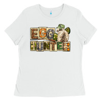 White Egg Hunter Easter Day Ladies Tee - Neo Western