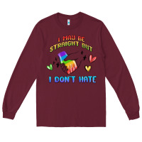 Burgundy i may be straight pride day Long Sleeve Tee - MaliasSmallBusiness