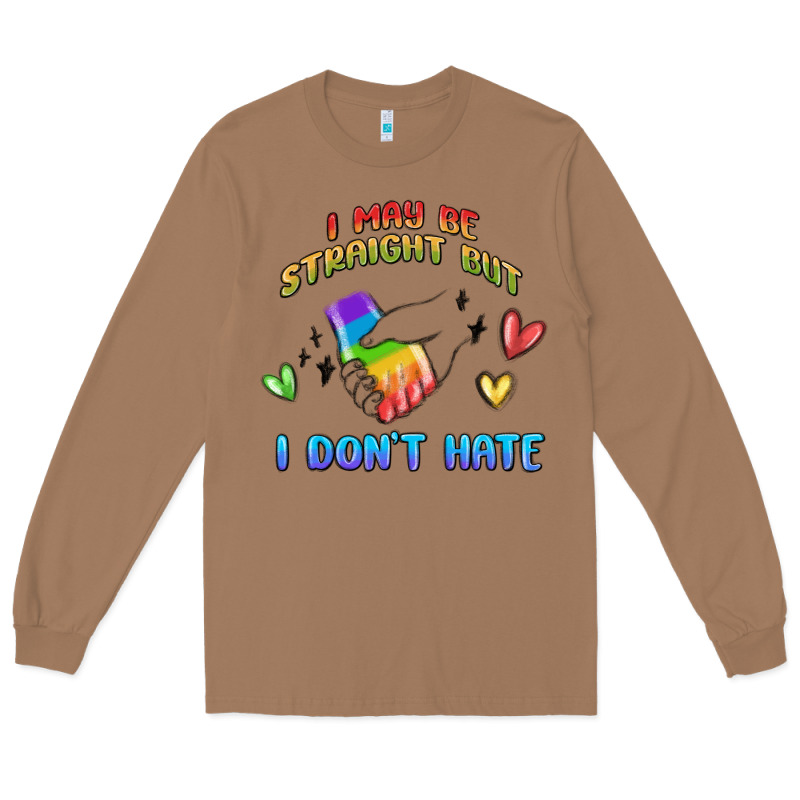 I May Be Straight Pride Day Long Sleeve Tee by MaliasSmallBusiness | Teevron